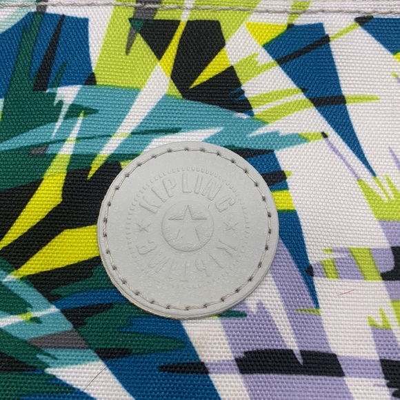 Kipling Yellow Blue Nylon Small Crossbody with gorilla MCB4900 - Picture 3 of 14